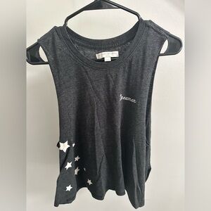 Spiritual Gangster Gray Muscle Tee Sleeveless Top